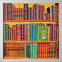 Bibliotheksbücher Poster