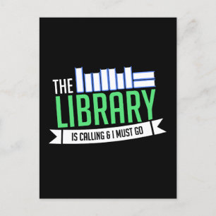 Bibliotheksbücher Postkarte