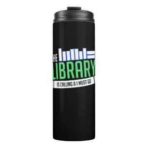 Bibliotheksbücher Thermosbecher