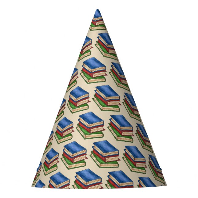 Bibliotheksbuchlehrer Bibliothekarische Bildung Partyhütchen (Vorderseite)