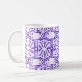 Bibliotheksbuchmuster  kaffeetasse