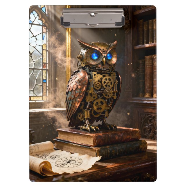 Bibliothekseule Klemmbrett (Vorderseite)