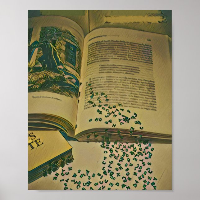 Bibliotheksgeschenk Poster (Vorne)