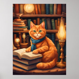 Bibliothekskatze #13 Poster