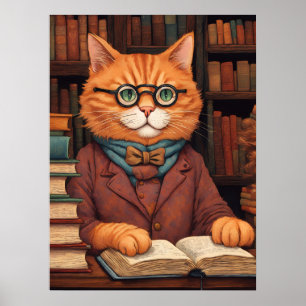 Bibliothekskatze #19 Poster