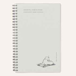 Bibliothekskatze - Naturalist Menagerie Archiv Notizbuch