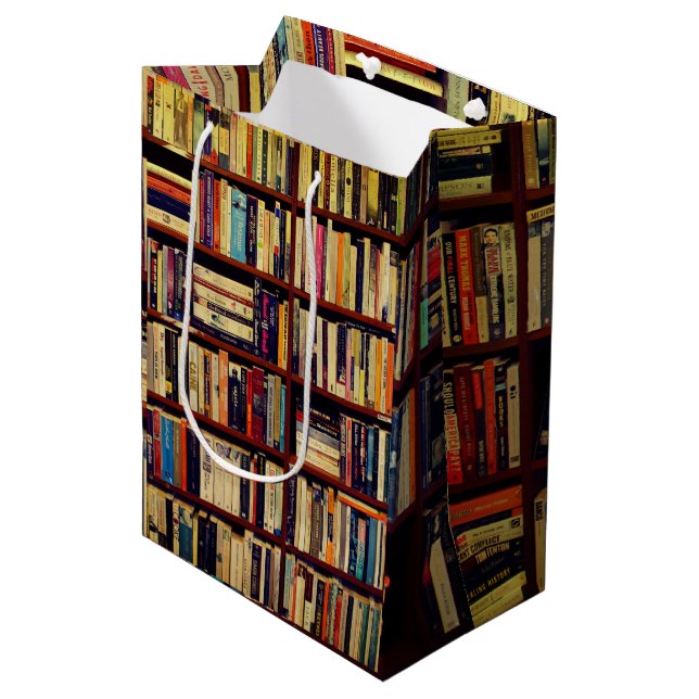 Bibliotheksräume Mittlere Geschenktüte (Vorderseite Schrägansicht)