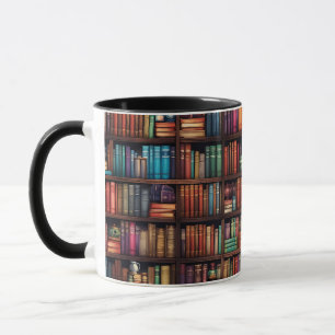 Bibliotheksregale Bücherliebhaber Tasse