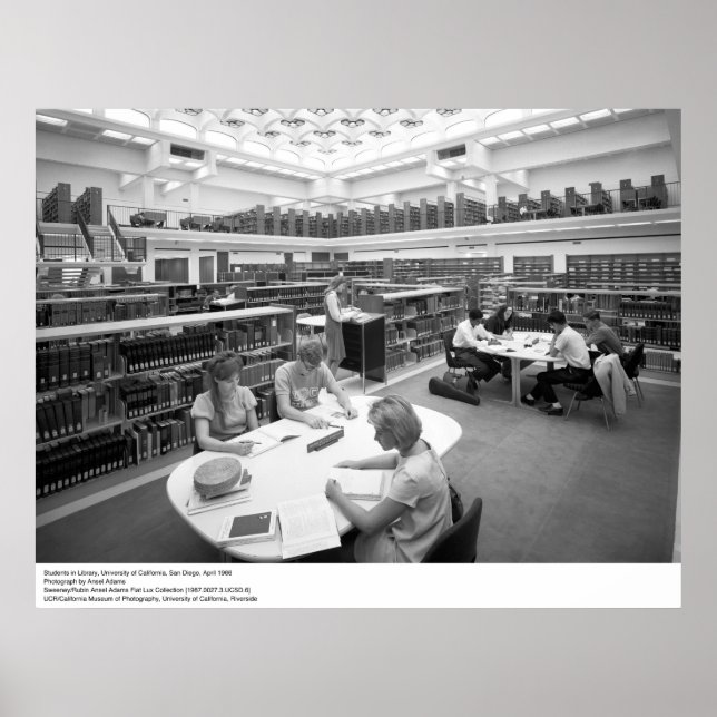Bibliotheksstudenten, UC San Diego, 1966 Poster (Vorne)