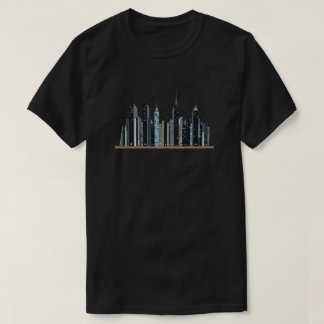 Bibliothèque City Skyline - Mini T-Shirt Unisex