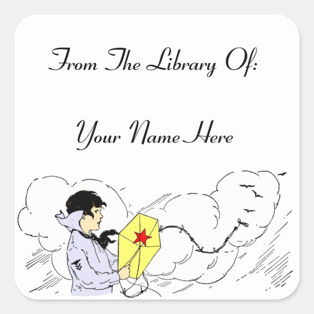 Bibliothèque de livres de conte Kite Sticker perso (Devant)