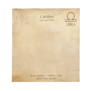 Bibliothèque de signes Zodiac - Bloc-notes personn