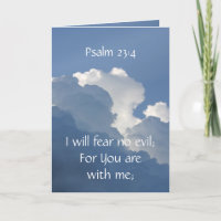 Biblische Schrift Psalm 23:4 Fürchte kein Übel...