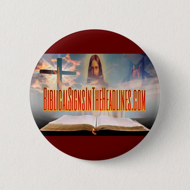 Biblischer Zeichen-Knopf Button (Vorderseite)