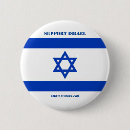 Biblischer Zeichen-"Stützisrael" Knopf Button