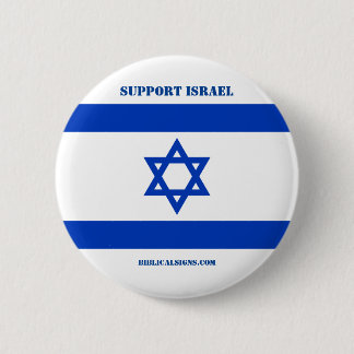 Biblischer Zeichen-"Stützisrael" Knopf Button