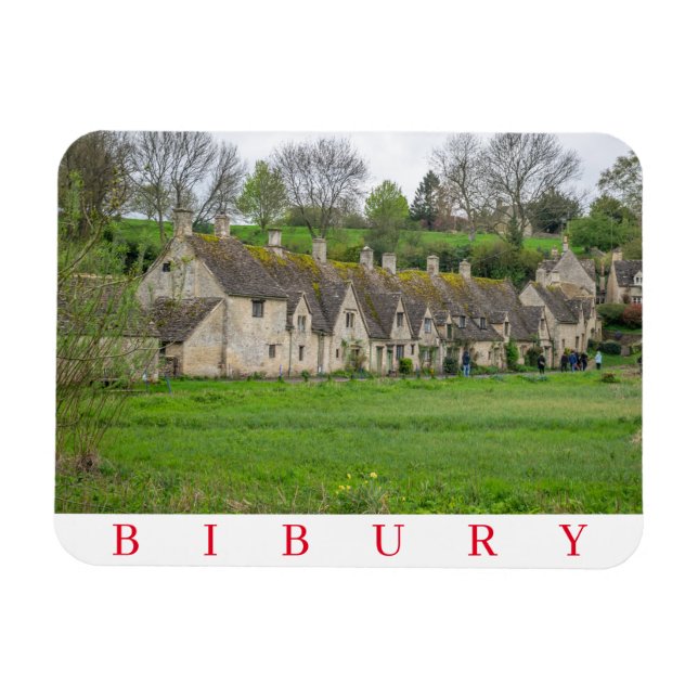 Bibury Arlington Row Kühlschrankmagnet Magnet (Horizontal)
