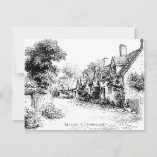 Bibury Village, Cotswolds, UK Postkarte