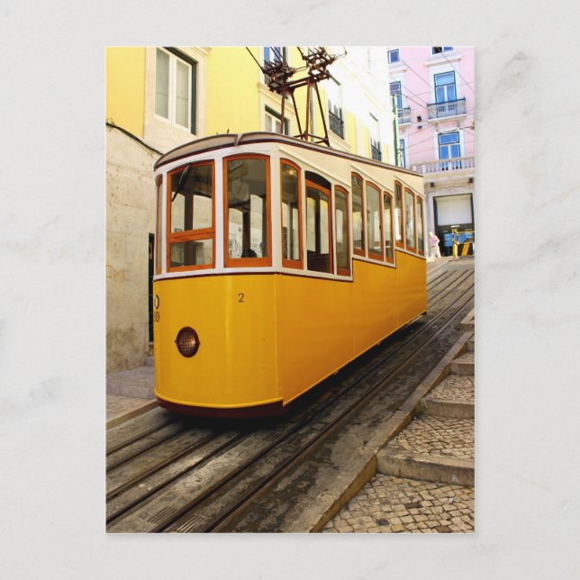 Bica Funicular, Lissabon, Portugal Postkarte (Vorderseite)