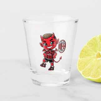 Bicchiere Milan calcio Schnapsglas