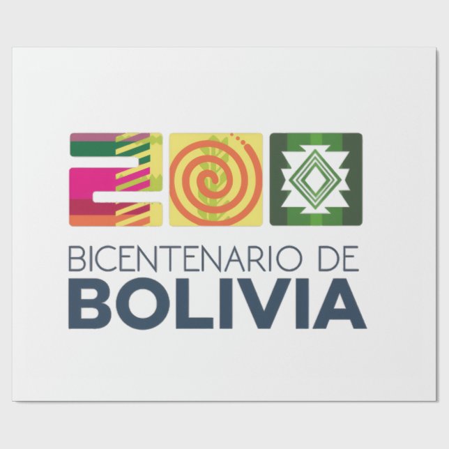 bicentenario Bolivia Geschenkpapier (Flach)