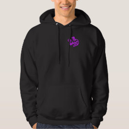 Bicep Curl Minimalist Gym - Lila Fitness Design Hoodie