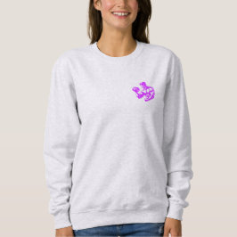 Bicep Curl Minimalist Gym - Purple Fitness Design Sweatshirt