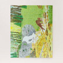 Biche et faon 520 pièces Puzzle