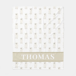 Bichon Bolognese Havanese Maltese Coton Havapoo Fleecedecke