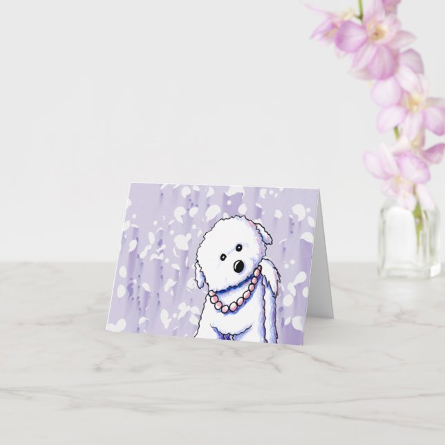 Bichon Danke-Card Karte (Orchidee)