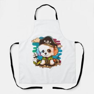 Bichon Dog Pirate Schürze