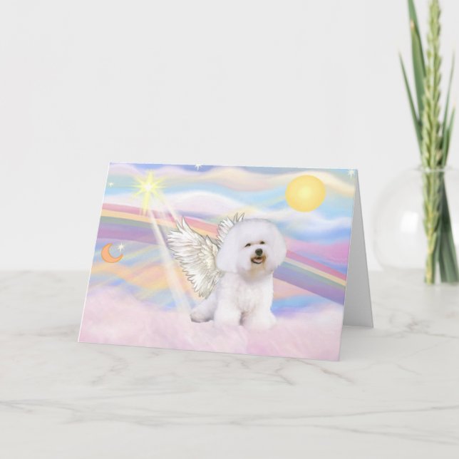 Bichon Frise Angel Karte (Vorderseite)