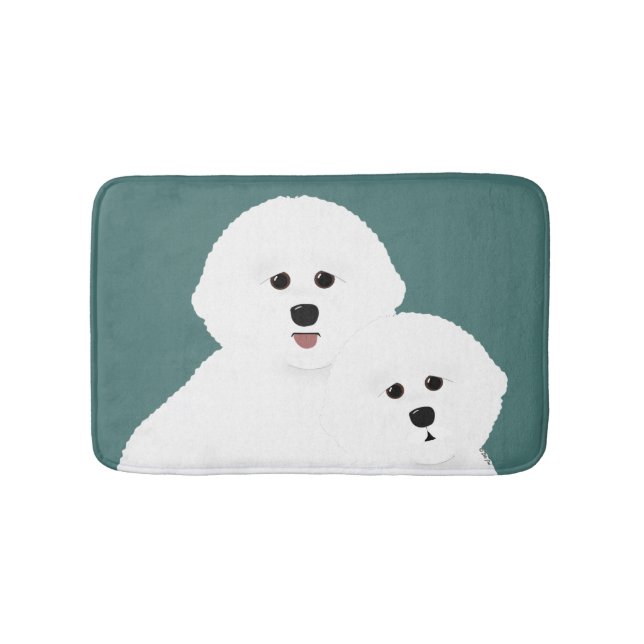 Bichon Frise Bath Mat Badematte (Vorderseite)