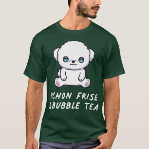 Bichon Frise & Bubble Tea Kawaii Niedlich Anime Do T-Shirt
