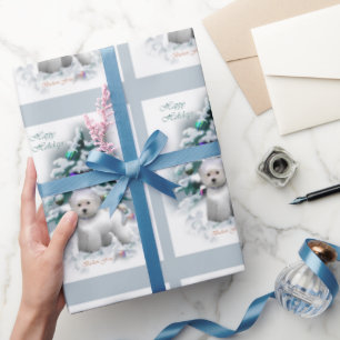 Bichon Frise Christmas Geschenkpapier
