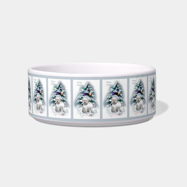 Bichon Frise Christmas Napf (Vorderseite)