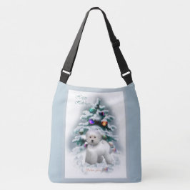 Bichon Frise Christmas Tragetaschen Mit Langen Trägern
