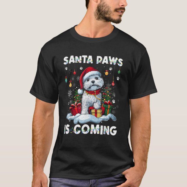 Bichon Frise Christmas Tree Decorations Dog Lover  T-Shirt (Vorderseite)