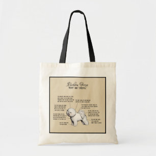 Bichon Frise Diagramm-Taschen-Tasche Tragetasche