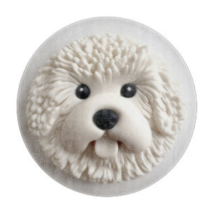 Bichon Frise Dog 3D Inspiriert Schneidebrett