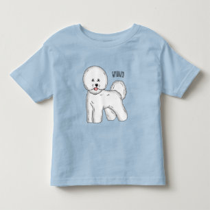 Bichon frise dog Cartoon Illustration Kleinkind T-shirt