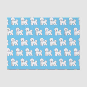Bichon frise dog Cartoon Illustration Seidenpapier