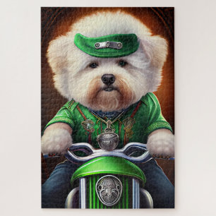 Bichon Frisé Dog Fahrrad St. Patrick's Day