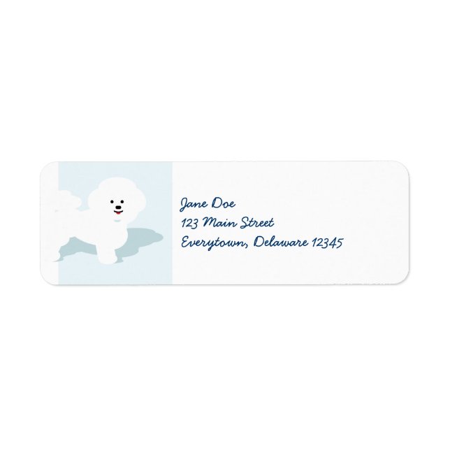 Bichon Frise Dog Mailing Labels (Vorne)