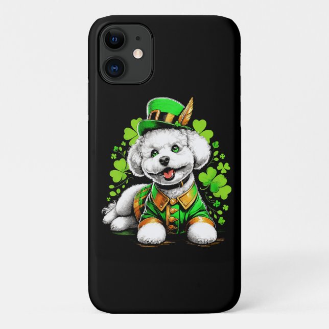 Bichon Frise Dog St Patrick's Day Case-Mate iPhone Hülle (Rückseite)