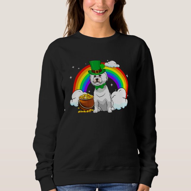 Bichon Frise Dog Sweatshirt (Vorderseite)