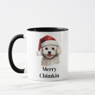 Bichon Frisé Dog Weihnachtsmannmütze Weihnachten Tasse