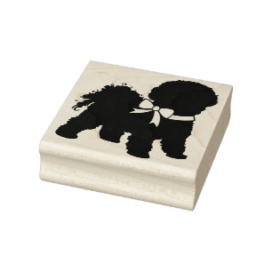 Bichon Frise Doppy Welpe Gummistempel