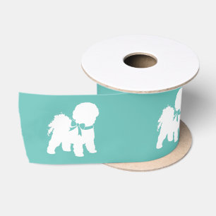 Bichon Frise Doppy Welpe Satinband