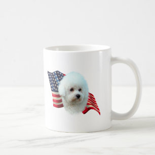 Bichon Frise Flag Kaffeetasse